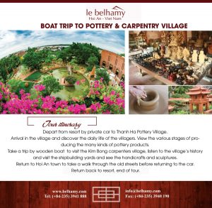 Boat trip to Thanh Ha Pottery & Kim Bong Carpentry Village in Hoi An